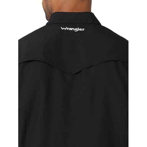 Wrangler 112323744 Mens Black Performance Shirt