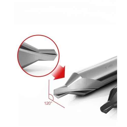 7 PCS Center Drill Bits Set, M2 High Speed Steel 60-Degree Angle Center Drill Bits Kit Countersink Tools for Lathe Metalworking Size 1.0 1.5 2.0 2.5 3.0 4.0 5.0