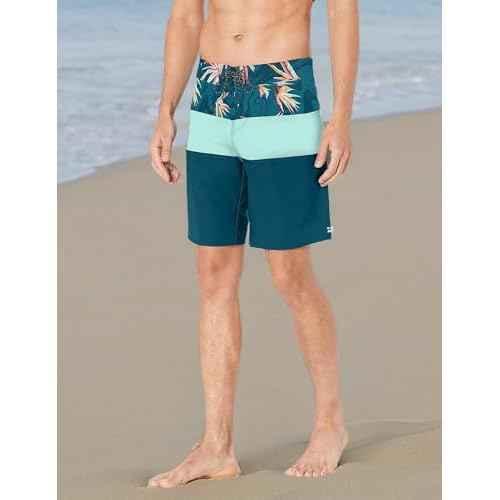 Billabong Men's Standard 4-Way Performance Stretch Tribong Pro Boardshort, 19 Inch Outseam, Navy, 31