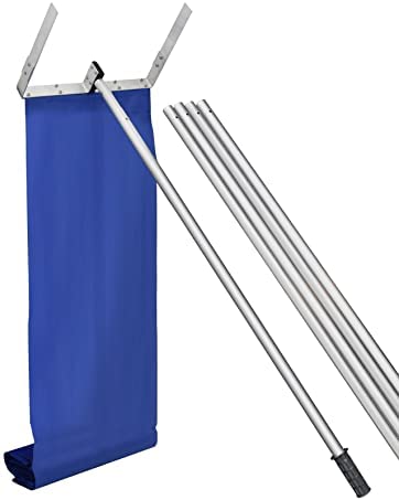 20 Feet Aluminum Snow Rake, with 17' Snow Slide, 5 Extension Tubes & Anti-Skid Handle, Telescoping Snow Removal Tool for Removing Snow, Leaves, Debrisâ¦