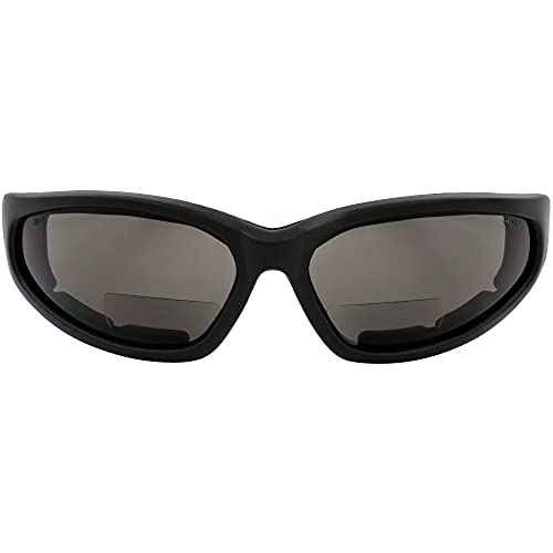 Global Vision Eyewear Hercules Anti-fog Safety Glasses with EVA Foam 2 Pairs 1.5 Bifocal (1 Clear, 1 Smoke)