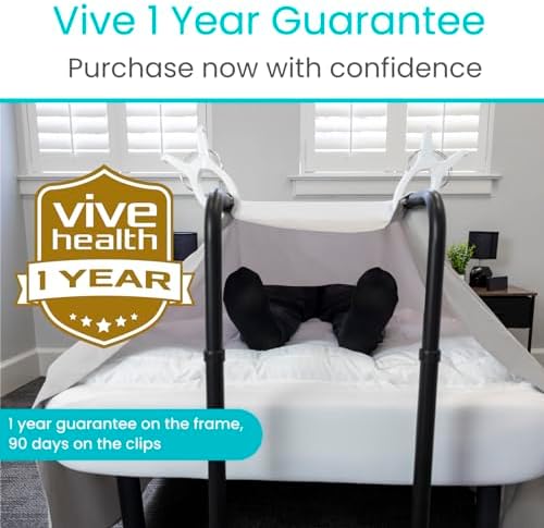 Vive Blanket Lifter for Feet 26"-34" - Adjustable Bed Foot Protector - Bed Cradle for Feet - Lift Bar for Sheet Support - Great for Foot, Ankle, Leg, Knee, Toes, Chronic Pain, Neuropathy and Arthritis