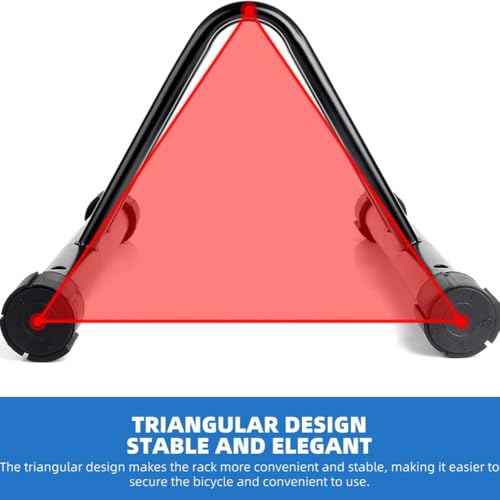 Metal Bike Storage Rack, Floor Stand for 3 Bicycles, Outdoor Loop Parking Holder for Garage, Shed (1 paragraph)