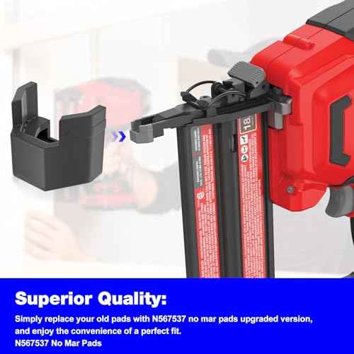 N567537 Nail Gun No Mar Pads Replacement Craft-sman Nailer No Mar Pads CMCN618B, CMCN618C1 and CMPBN18K Nailer Tip - 3 Pack
