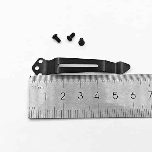 1x Black Deep Carry Pocket Knife Clip Replacement Tools Accessories + 3 Pocket Knife Screws Portable for Benchmade 535