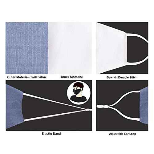 Allsense Unisex Reusable Breathable Cotton Linen Face Mask Washable Fashion Cover
