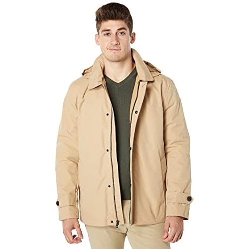 Cole Haan Men's Classic 29" Hooded City Rain Jacket