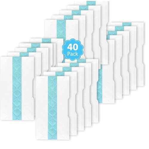 40 packs of VACMOP VM series, VC series, VMP series universal disposable replacement pads - multi-layer absorbent ultra-fine fiber pad