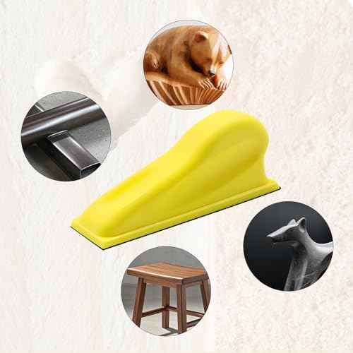 ZEHIQ Micro Sander Kit, 3.5¡± x 1¡± Detail Hand Sander for Crafting, Sandpaper Assortment of 60 80 120 180 240 320 Grit for Small Projects DIY Crafts Wood Metal Polishing Tight Narrow Spaces (60pcs)