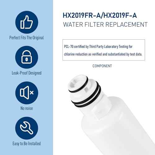 HX2019FR-A Water Filter Replacement, Compatible with Hisense HX2019FR-A, HX2019F-A, HRM260N6TSE, HRFD560SW, HRCD585BW, HRFD634BW, HRCD650BW, HRCD586TBWB and Mora MRM260N6TSE (2 Pack)