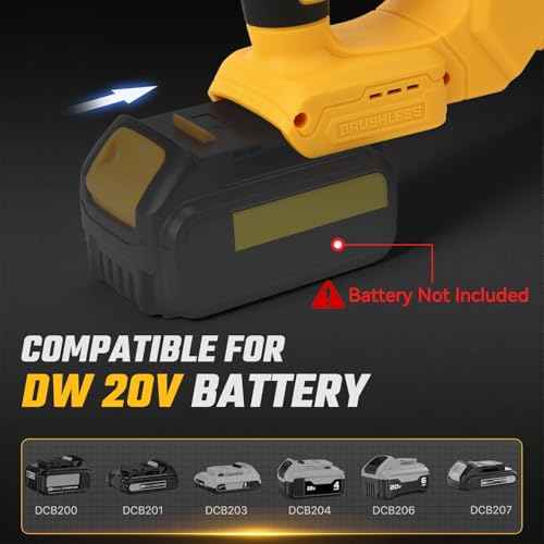 Jig Saw with Dw 20v Battery,Cordless Jigsaw with 7 Speed Variable ??Up to 3200RPM, LED Light, 45¡Æ Bevel Cuts,3 Orbital Settings for Straight/Curve/Bevel/Circle Cutting(Battery Not Included)