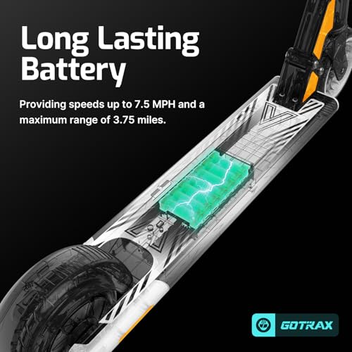 Gotrax GKS Series Electric Scooter for Kids Ages 6-12, Max 3.75/4 Miles & 7.5 Mph by 150W Motor, 6'' Wheel, Thumb Throttle Easy to Ride & Assemble, All-Metal Body Supports 121 lbs for Girls and Boys