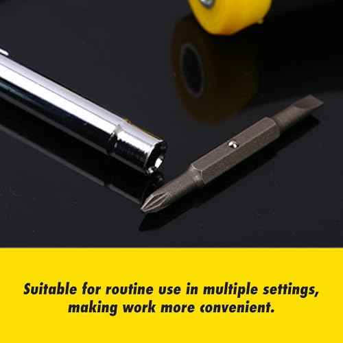 6-in-1 Screwdriver Set, Multi-Bit Screwdriver with Magnetic Tip, Screwdriver, Ergonomic Handle, Portable Repair Tool, Suitable for Home, Furniture, Automotive, Garden Use, etc.
