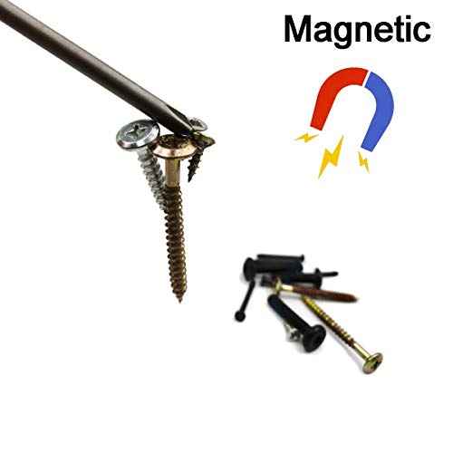 Phillips Screwdriver Bits Set 8pcs includ PH0 PH1 PH2 Screw Head 3Inch Length Cross Bit 1/4 Inch Shank Hex(8pcs Phillips Head 75mm)