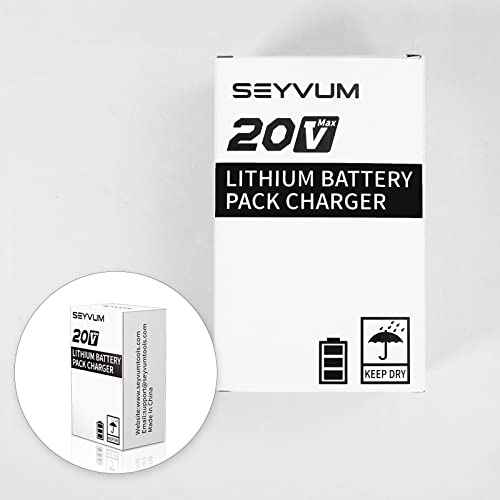 SEYVUM 2.0A Fast Charger Power Tools Lithium?Ion Battery Charger Replacement Charger for LB-8189 and LB-8190 Leaf Blower