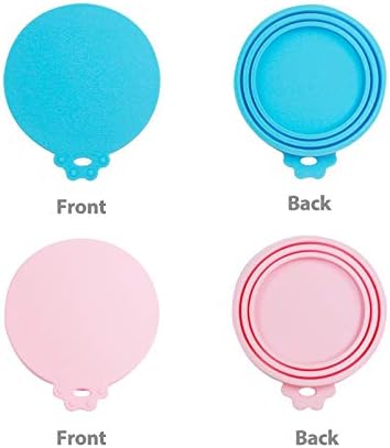 6 packs Pet Food Can Lids, Food Safe BPA-Free & Dishwasher Safe, Can Covers Most Standard Size Dog and Cat Can Tops
