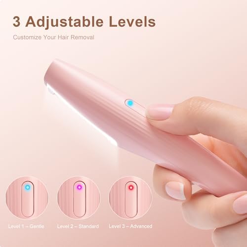 Sonic Dermaplaning Tool for Women Face, Rechargeable Peach Fuzz Remover with 3 Speeds, Facial Hair Razor for Eyebrow, Cheeks & Upper Lip, Gentle Exfoliating Face Shaver