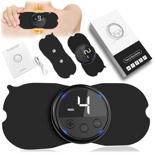 Intelligent Wireless TENS Unit Muscle Stimulator TENS & EMS Device, Electronic Pulse Rechargeable Deep Tissue Mini Body Massager Machine for Back Shoulder Leg Neck Pain Relief