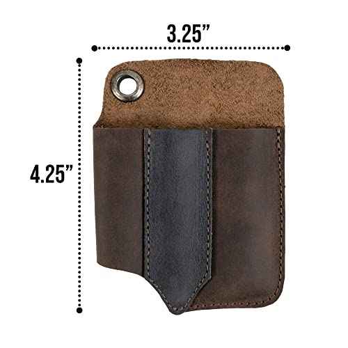 EDC Tool Holster, Rustic Sleeve for Tools, Pocket Case, Full Grain Leather, Handmade
