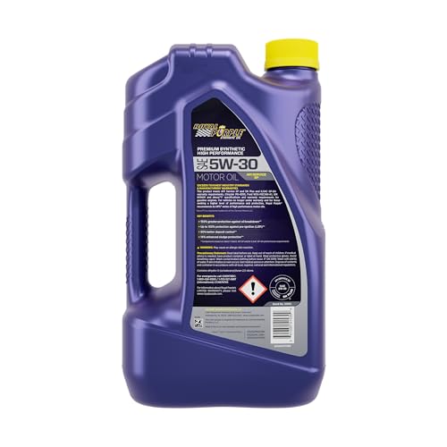 Royal Purple 51530 API-Licensed SAE 5W-30 High Performance Synthetic Motor Oil - 5 qt., Model:ROY51530