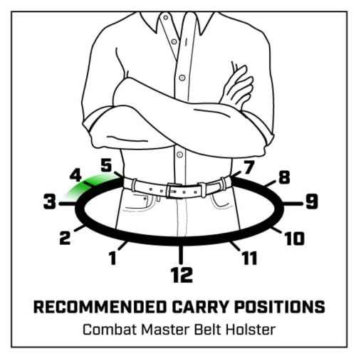 Galco Combat Master Belt Holster for Glock 26, 27, 33