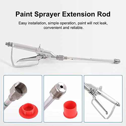 Airless Paint Sprayer Tip Extension Wand Extension Rod for Sprayer Airless Nozzle Extension Spray Gun Paint 2Pcs x 30CM (11.8Inch)
