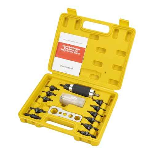 HIFESON Rivet Nut Tool, Electric Drill Adapter Rivet & Rivet nut Two Functions Rivnut Tool Kit,Including 12 Rivet Nut Mandrels and 4 Rivet Heads