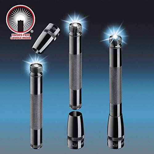 Maglite Mini LED 2-Cell AA Flashlight with Holster, Black, 6.5 inch, SP2201HLp