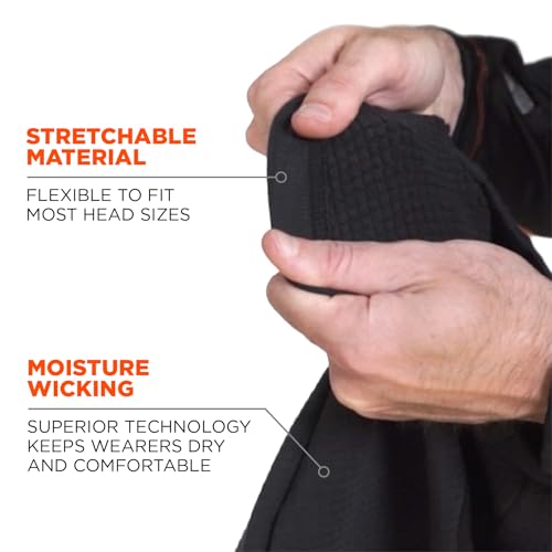 Ergodyne Standard FR Balaclava Face Mask-Dual Compliant, Black, One Size