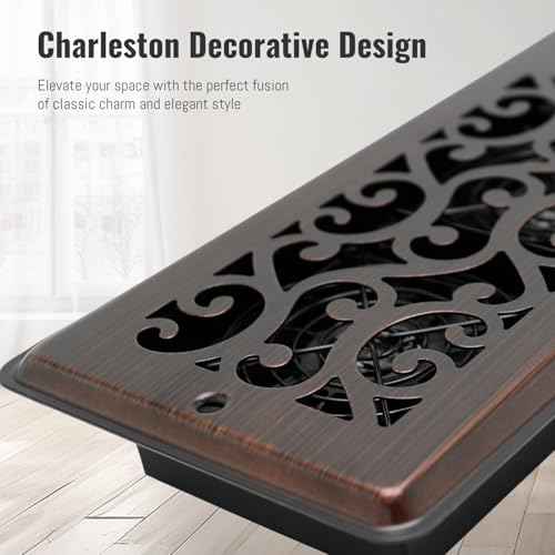 Register Booster Fan for 4" x 12" Register Holes, Quiet Vent Fan Booster with Intelligent Thermostat, Improves Heating Cooling, App Control, 10-Speeds, Charleston Smart Register Vent, ORB