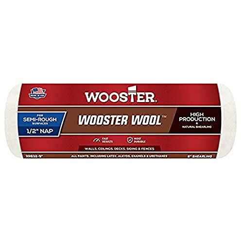 Wooster RR632-9 Wool 1/2" Roller Cover, 9-Inch