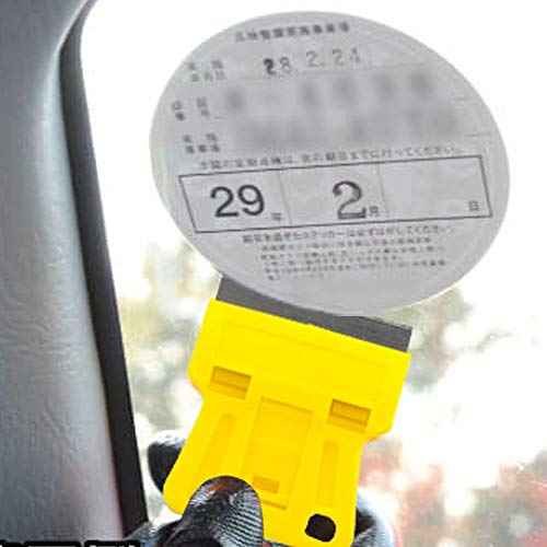 1.5 inch High Visibility Mini Razor Blade Scraper Glass Scraper Paint Window Scraper With 5 Metal Scraper Razor Blades 5 Dual Plastic Double Edge Razor Blades Removing Decal Stickers Old Glue