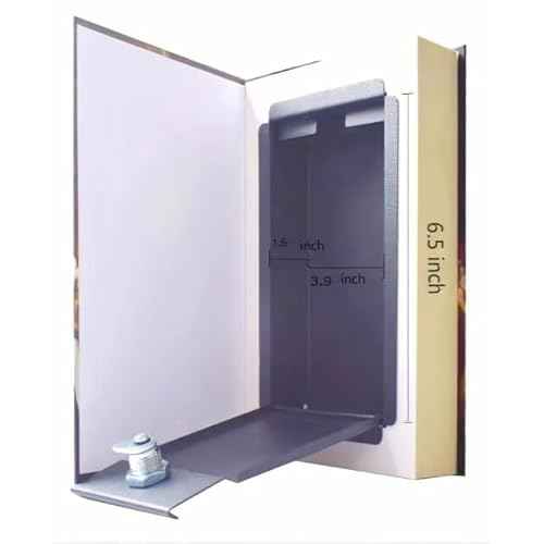 Real Pages Book Safe with Key Lock - Hollow Secret Compartment for Cash, Jewelry, Passports | Anti-Theft Hidden Storage Box Disguised as Home&Office Book |Travel Safe (Les Miserables-Key)
