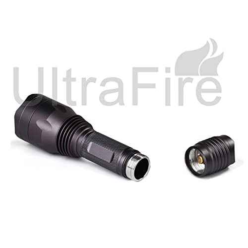ULTRAFIRE Blue Light Flashlight Hunting Torch 256 Yard 470 nm Wavelength Professional Blue Beam LED Flashlight for Fishing Hunting Night Vision, H-B3 (Battery Not Include)