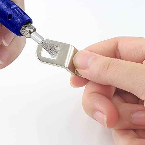 Uenhoy 10 Pieces Extended Stainless Steel Wire Cleaning End Brushes Pen Shaped Polishing Wire Brushes for Rust Paint Removal, 1/8" (3mm) Shank, 1/4" (6mm) End Brush