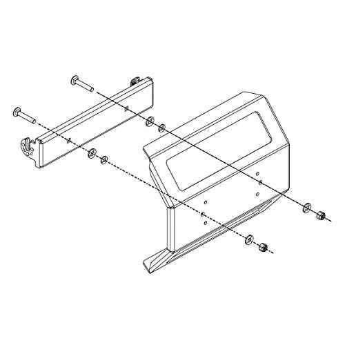 Humminbird 740175-1 IDMK H12R - in-Dash Mounting Kit Helix 12 Models, Black
