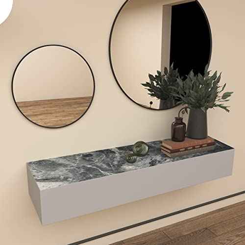 BAYYA Grey Marble Textured Wallpaper Peel and Stick Gray Granite Countertop Contact Paper Matte Thicken 16x79 inch Waterproof Adhesive DIY Wall Stickers Vinyl Decorative Film for Kitchen Bathroom