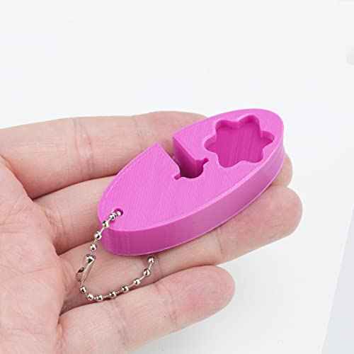Purple Hand Wrench Keychain,Remove Tool For G-Tube Type Adapter