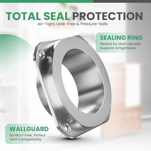 Magnetic Dryer Vent Connector Kit DV180, 4 Inch Dryer Vent Hose with Magnetic Coupling & Aluminum Duct, Leak-Resistant, Heat-Resistant, Flexible, Easy to Install and Clean, for Most Dryer