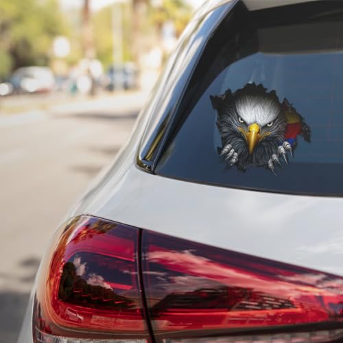 Pack 3 Pcs American Eagle Sticker for Cars Vehicles Trucks Laptops Hard Hats Helmets Car Window Bumper Stickers Waterproof Removable Vinyl Wall Decals Exterior Laptop Accessories