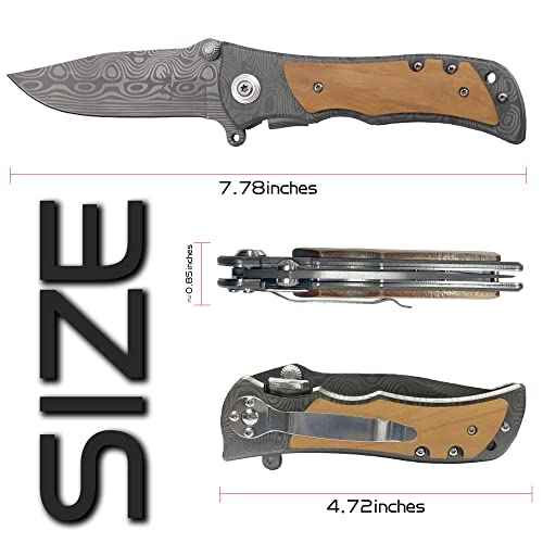 XJF Engraved Pocket Knife for Son-in-Law, Best Wedding Gift Idea for Hiking & Camping