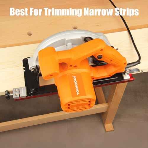 TOOLCOOL Circular Saw Guide Attachment Aluminum Alloy Adjustable Cutting Guide Rail For Circular Saw Trimming Narrow Strips