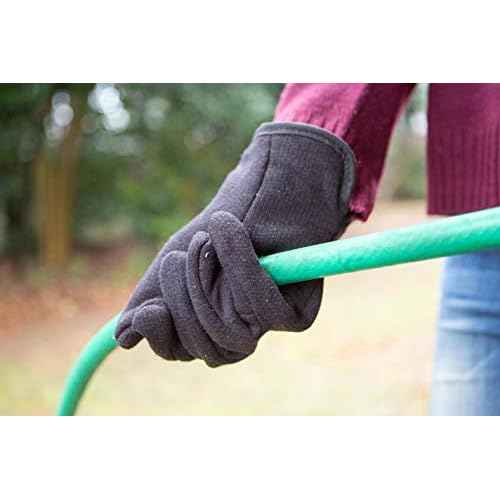 G & F Products Brown Jersey Winter Work Gloves with Red Fleece Lining