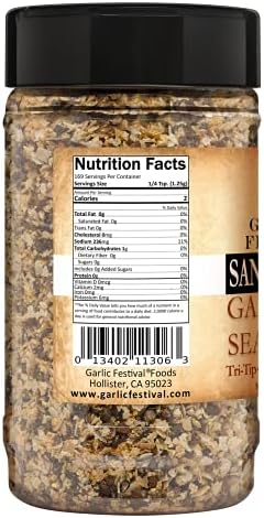 Garlic Festival Foods Smoked Oak Santa Maria Garlic Rub & Seasoning 7.5 oz.