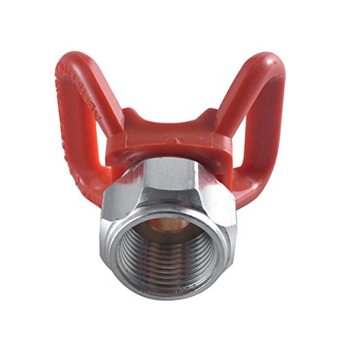 213 Spray Tips Airless Paint Spray Gun Sprayer Tip Guard Nozzle Seat Fit for Titan Wagner Airless Paint Spray Guns and Airless Sprayer Spraying Machine (Red)