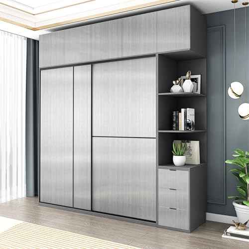 Stainless Steel Contact Paper Peel and Stick 15.7"x 118" Silver Thick Metallic Fridge Wallpaper for Countertops Removable Self Adhesive Waterproof Modern Vinyl Roll for Kitchen Dishwasher