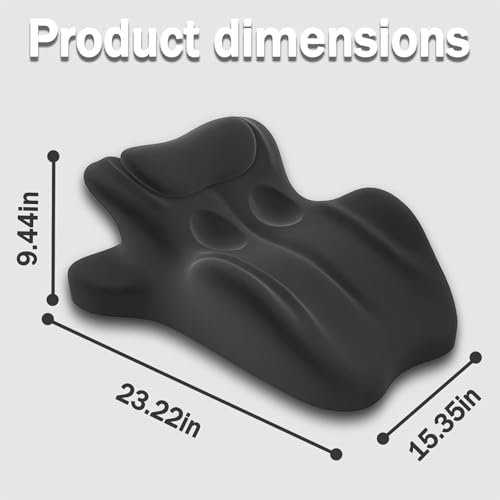 Spark Pillow, 2025 New Chiro Monk Couple Pillow, Pillows Memory Foam, Recovers After Impact, 27° Angle Perfect Position, Ergonomic Posture Support for Spinal, Multi-Functional Bed Pillow (Black)