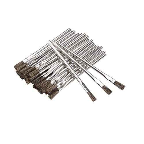 72pcs 1/2 inch Flexible Horsehair Bristle Acid Brushes
