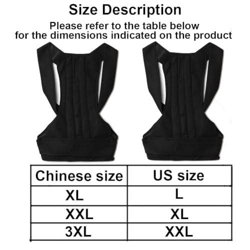 Posture Corrector for Women and Men,Preventing Hunchback Upper Back Brace, Adjustable Back Straightener for Providing Pain Relief From Neck,Shoulder Posture Brace (XX-Large)