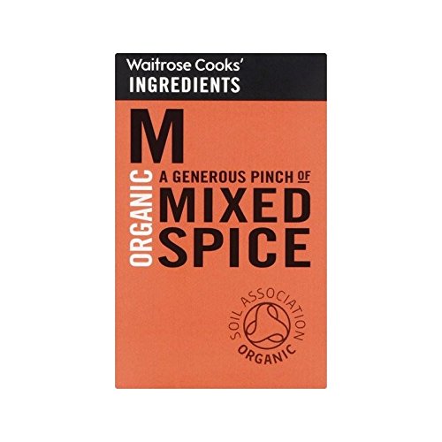 Cooks' Ingredients Organic Mixed Spice Waitrose 34g - Pack of 4